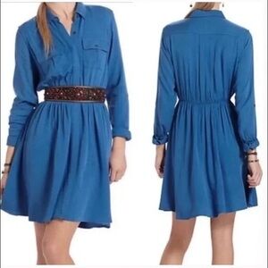 Maeve Long Sleeve Blue Dakota Dress  Size XS EUC